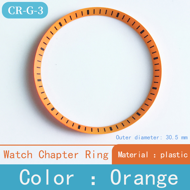 Mod watch chapter ring plastic for Seiko SKX007 SRPD53 for NH35 NH36 movement watch repair tool parts