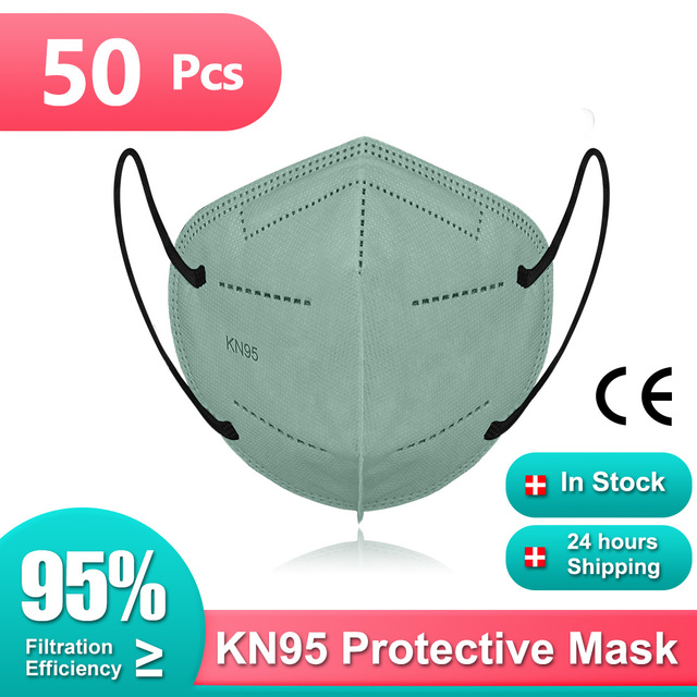 KN95 mascarillas 5-layer ffp2 approved colors morandi masque adult face masks fpp2 homology ada ffp2masque negras certified kn95