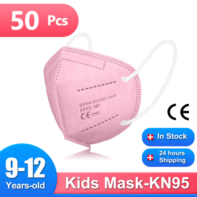 9-12 años ffp2mascarilla KN95 الاطفال قناع يمكن إعادة استخدامها واقية الأطفال قناع CE fpp2 masque enfant mascarilla fpp2 homology ada niños