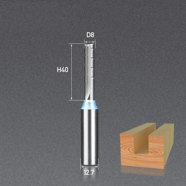 12.7 مللي متر shank-1pcs ، cnc الصلبة كربيد النجارة النقش راوتر بت ، 3 المزامير مستقيم الخشب الطحن القاطع ، TCT قطع نهاية مطحنة