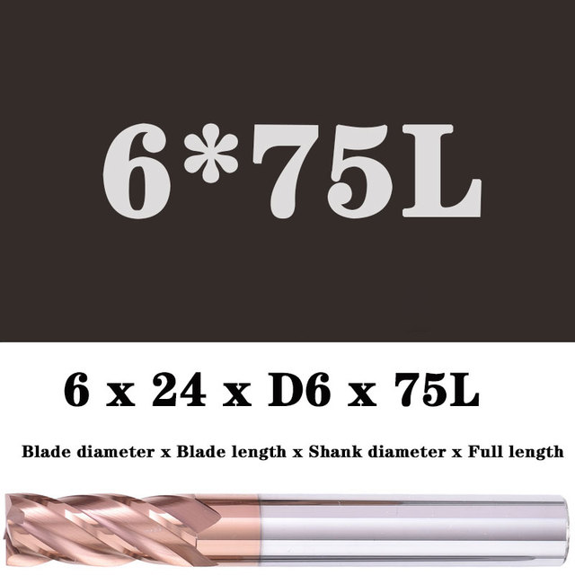 قاطعة المطحنة سبيكة طلاء التنغستن الصلب أداة Maching Hrc55 Endmill قاطعة المطحنة عدة طحن آلة أدوات نك راوتر بت