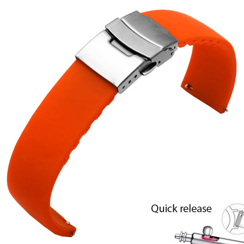 Waterproof silicone watchabnd 20mm 22mm black white red bracelet for Amazfit 2S GTS outdoor silicone strap quick release