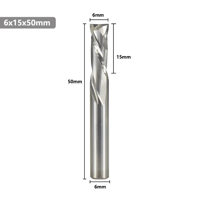 XCAN Up Down Cutter 3.175/4/5/6/8/10mm Shank CNC Router Bit for Woodworking 2 Flute Carbide End Mill Wood Mills Cutter