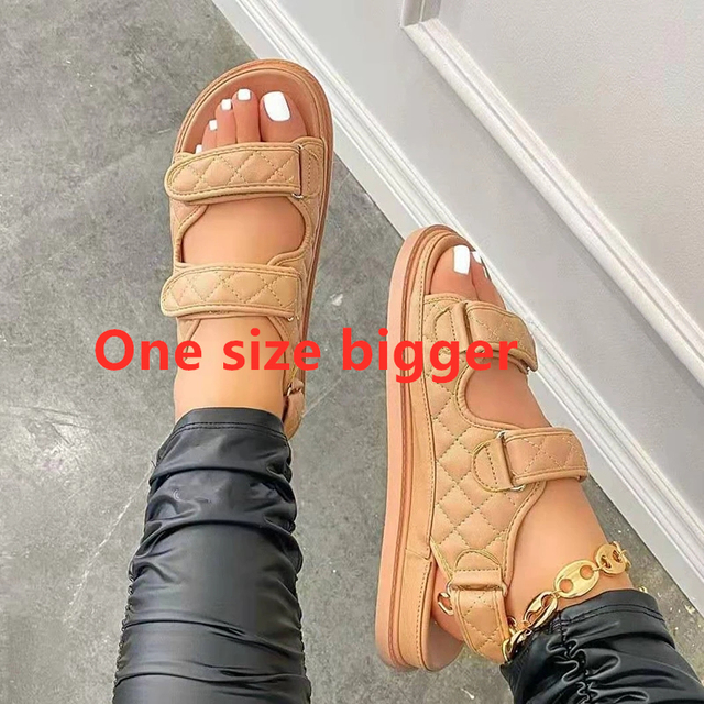 Women's Faux Leather Skirt Female Sandals 2020 Summer Fashion Sports Joker Flats For Women Ins Rome Platform Sandals Women