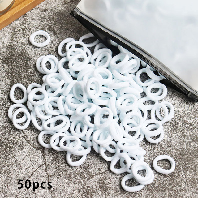 Toddler Hair Bands Baby Girl Children Headbands Colorful Elastic Hair Tie Nylon Scrunchie Hair Rope 50/100pcs Hair Accessories