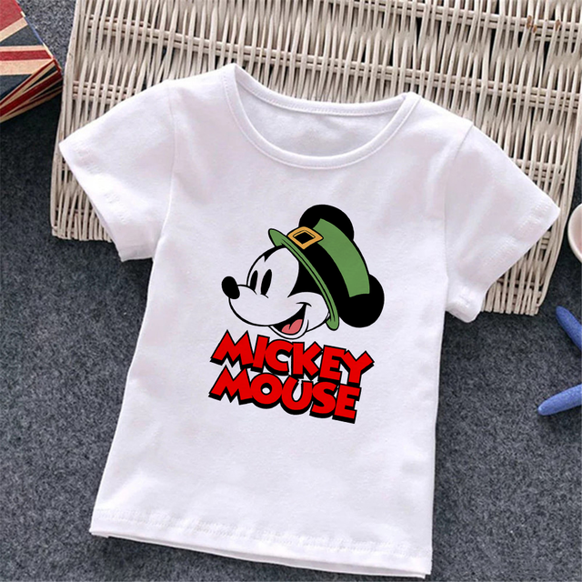 Baby Donald Duck T-shirt Cute Cartoon Print T-shirt Summer White O-Neck Short Sleeve Baby Boys Girls Clothes Baby Clothes