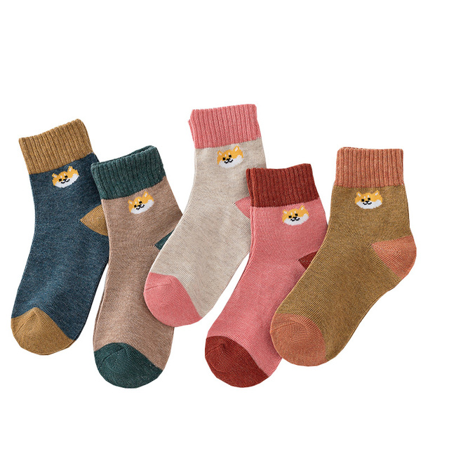 Cotton Kids Socks Spring Autumn Cute Cartoon Newborn Casual Sports Toddler Baby Boys Socks Letters Print Girls Socks 0 to 12 Years