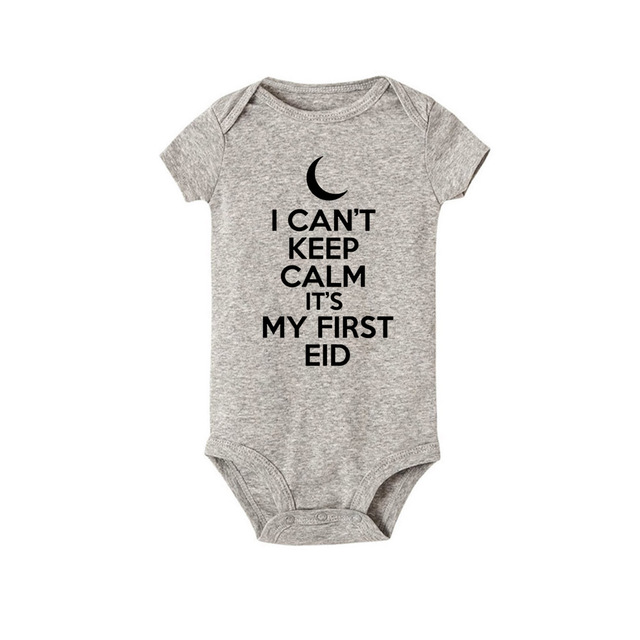 I Can't Keep Calm It's My First Christmas Kids Short Sleeve Bodysuit Caasual Letter Print 1st Birthday Girls Rompers Fast Shipping