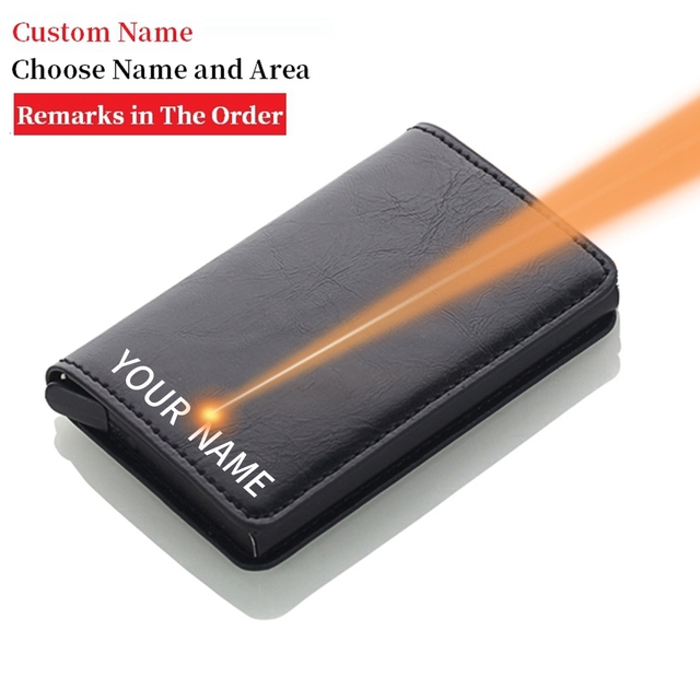 2022 Anti-Blocking Credit Card Holder Mens Metal Card Case RFID Aluminum Business Minimalist Travel Card Wallet