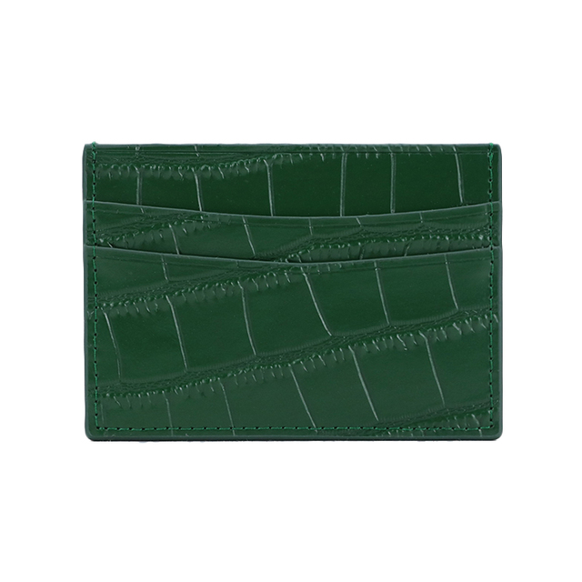 Classic Crocodile Pattern Card Holder Men Women Genuine Leather Credit Card Case ID Card Holder Card Holder Wallet Purse Pouch