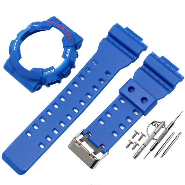 Silicone Rubber Watchband Case For Casio G-SHOCK GA-110/100 GA-120 GD-110 Men's Sport Waterproof Band Strap Bracelet Accessories