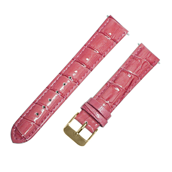 12mm 14mm 16mm 18mm 20mm leather watch band pink olive ivory green watchband genuine leather strap gold stainless steel buckle