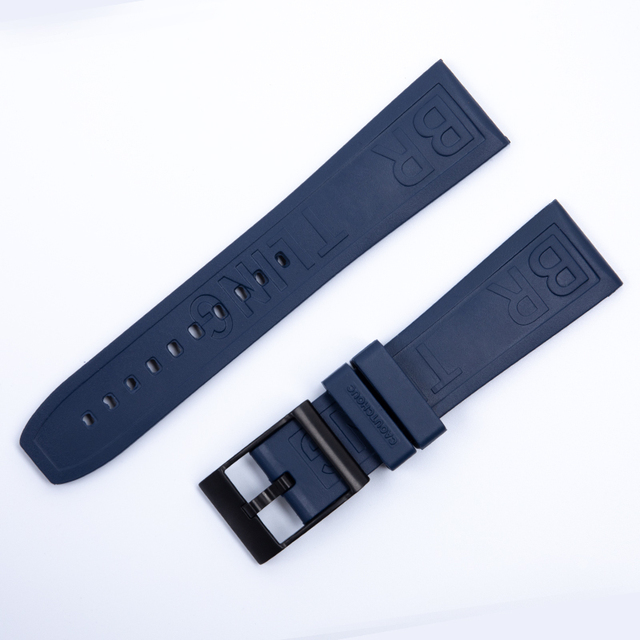 Silicone Watches Rubber Soft Band 20mm 22mm 24mm Watchband for Breitling Strap navitimer Avenger Superocean Logo Strap