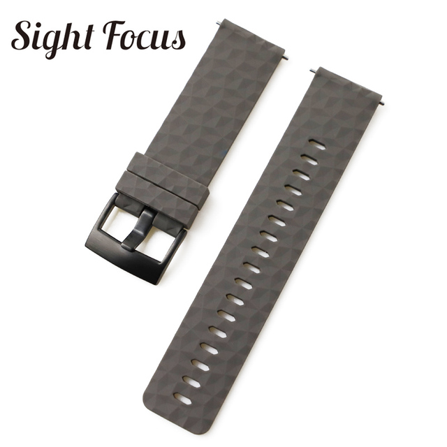 24mm Quick Release Watch Bands for Suunto 7 Spartan Sports Camouflage Silicone Watch Strap, Suunto 9, Traverse, D5 Diving Watches