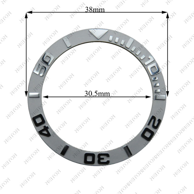 Corgeut 38mm Ceramic Bezel Insert For 40mm Mens Watch Watches Replace Accessories Watch Face Watch Bezel Inserts Different