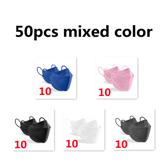 10-100pcs Safety Approved KN95 Protective Face Masks Respirator Black Mascarillas FPP2 Pink FFP2 Maske Respirator Maske FFPP2 FP2