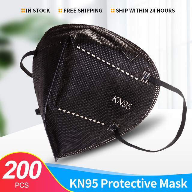 5 Layers Adult White KN95 Protective Face Mask Reusable Mascherine FFP2 Mascarillas FPP2 Masks ffp2masque CE Filter Fabric