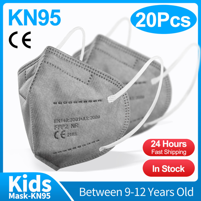 قناع 9-12 قديم للأطفال kn95fan للأطفال ffp2masque قناع للأطفال قابل للغسل fpp2 kn95 mascarillas niño ffp2 niños