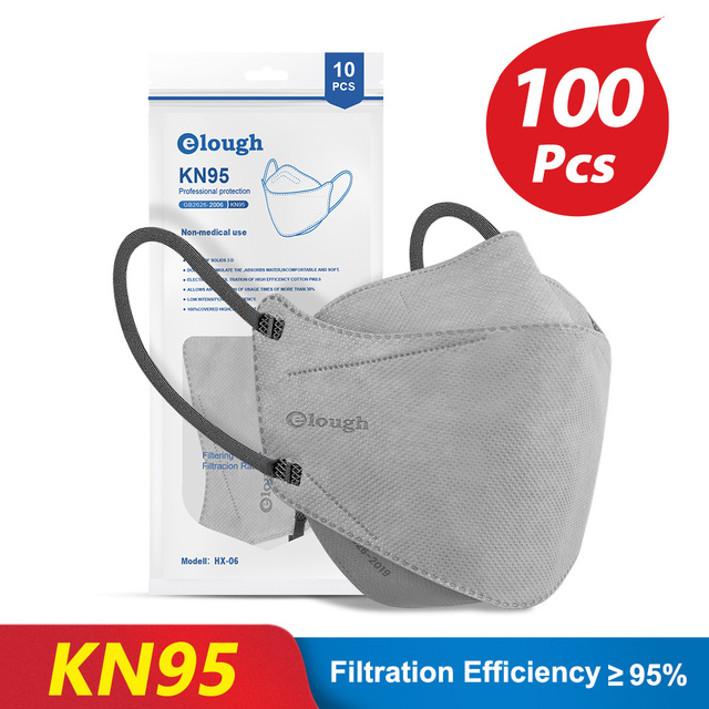 KN95 Mask 4 Layers Safety KN95 Dust Masks FFP2 Respirator Filter FFP2Mask Face Protective Dust Mask FFP2 FFP3