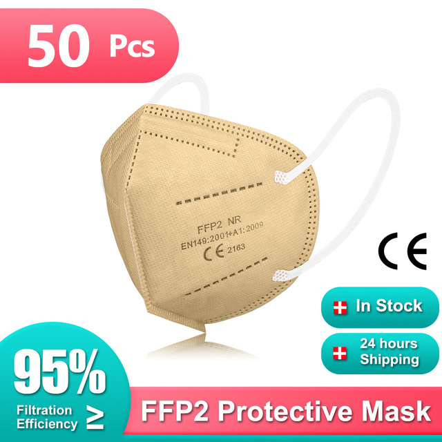 CE FFP2 Mask KN95 Mascarillas FPP2 Approved Adult Mask Black Mask 5 Layers Protective Face Mask Mascarillas ffp2masque FFP3