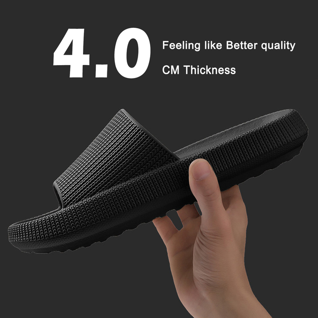 Cloud Orthotic Slippers Sandal Thickened Bathroom Platform Non-slip Women Flip Flops Sandals Women Soft Mute EVA Indoor Slides