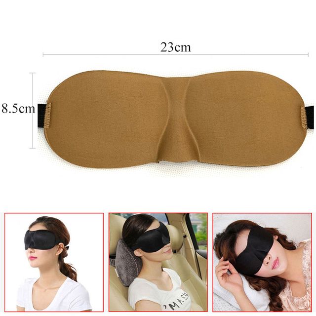 Tcare Breathable 3D Sleep Eye Masks Cotton Padded Eyes Patch Light Blocking Use for School Home Office Travel Beach Camping