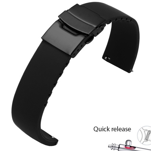 Waterproof silicone watchabnd 20mm 22mm black white red bracelet for Amazfit 2S GTS outdoor silicone strap quick release