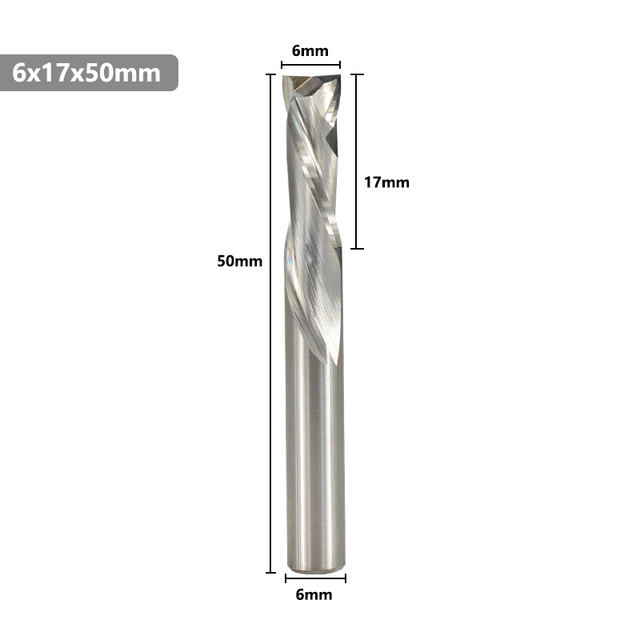 XCAN Up Down Cutter 3.175/4/5/6/8/10mm Shank CNC Router Bit for Woodworking 2 Flute Carbide End Mill Wood Mills Cutter