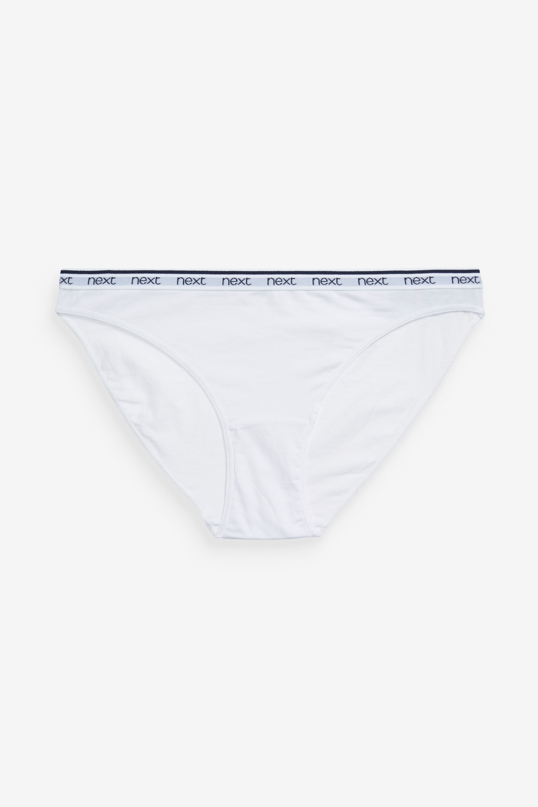 Cotton Rich Logo Knickers 4 Pack High Leg