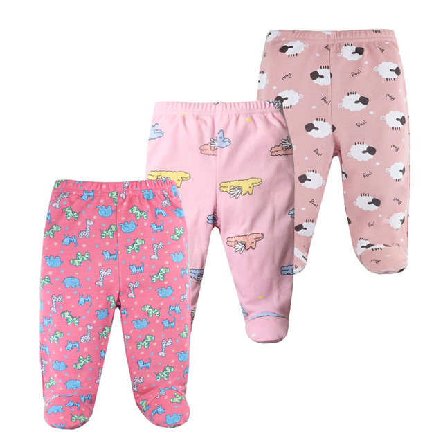 3pcs/lot Baby Pants 100% Cotton Autumn Spring Newborn Baby Boys Girls Pants Toddler Wear Infant Toddler Cartoon For Baby Clothes