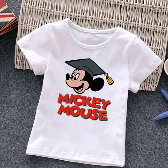 Baby Donald Duck T-shirt Cute Cartoon Print T-shirt Summer White O-Neck Short Sleeve Baby Boys Girls Clothes Baby Clothes