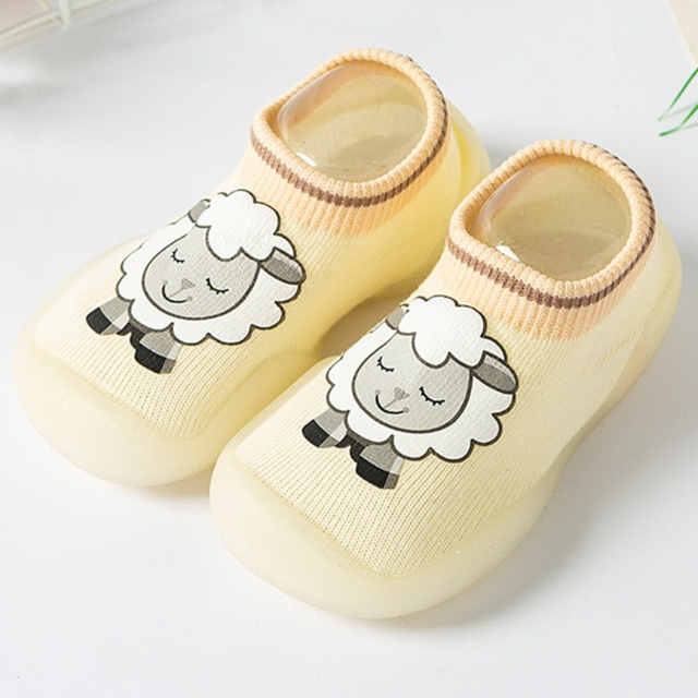 Newborn Baby Socks Shoes Boy Girl Dinosaur Baby First Walkers BeBe Cotton Comfort Soft Anti-Slip Prewalker Crib Infant Shoes