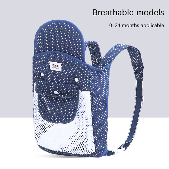 New Baby Carrier Double Shoulder Mesh Breathable Soft Multifunctional Mother Sling Wrap Baby Kangaroo Adjustable Safety Carrier