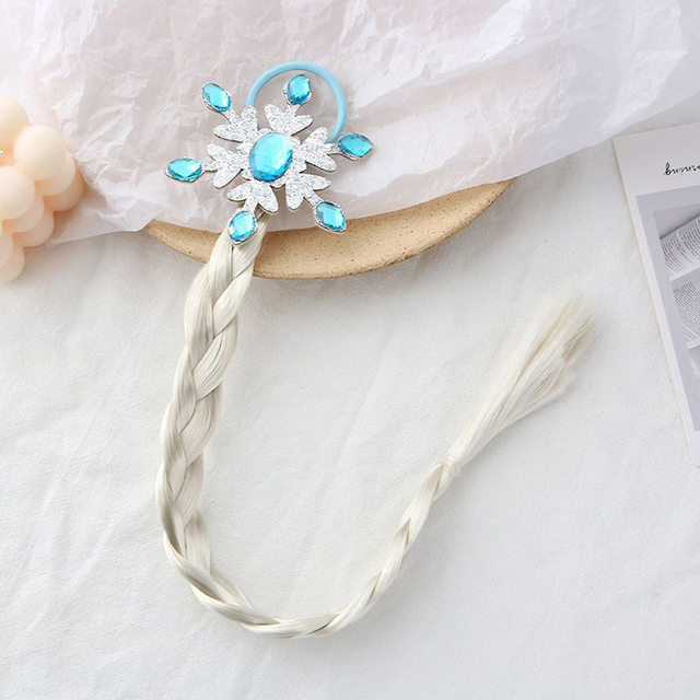 Elsa Cosplay Weaving Tangled Braid Kids Rapunzel Princess Hair Headband Girl Wig Princess Girls Headband Kids Hair Hoop Braided