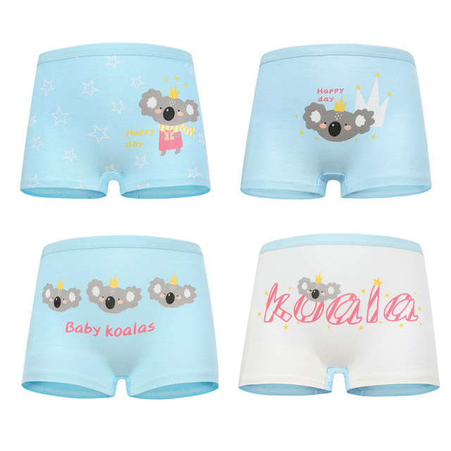 10 pieces/lot Design Children Girls Cotton Soft Lovely Panties Cartoon Baby Underwear for Girls Kids Boxer Panties Breathable