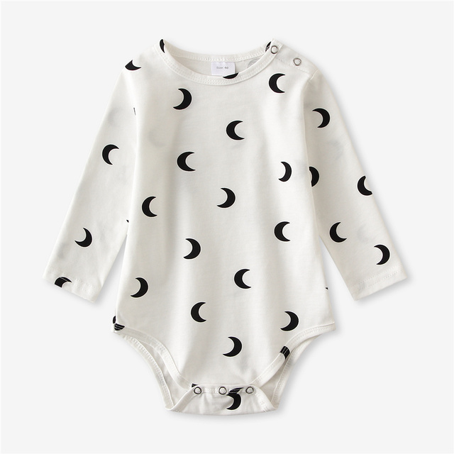 Infant Baby Boy Girl Romper Spring Summer Newborn Button Printed Jumpsuit Casual Long Sleeve Baby Boy Outfits Clothes Autumn