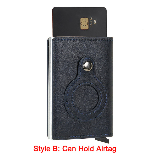 DIENQI - Anti Rfid Card Case for Men and Women, Metal Aluminum Mini Wallet for ID Credit Cards