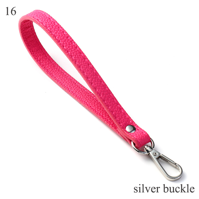 Wrist Bag Strap Handle Fashion PU Leather Women Girls Purse Strap Bag Small Bag Strap Solid Color Replacement Purse Strap