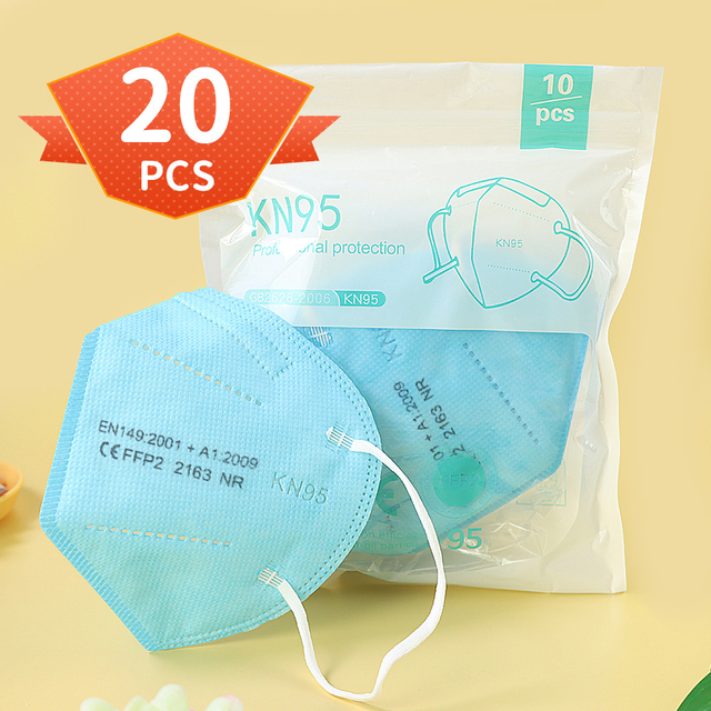 Adult FFP2 Mask 5ply KN95 Dust Safety Approved Masks Protective Face Respirator CE FPP2 FFP3 n95 ffp2masks Spain 10 days delivery