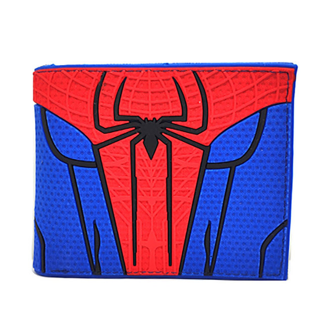 Disney Marvel Animation Peripheral Spiderman Short Leather Wallets Wallet Purse For Men Unique Wallet Wallet Women