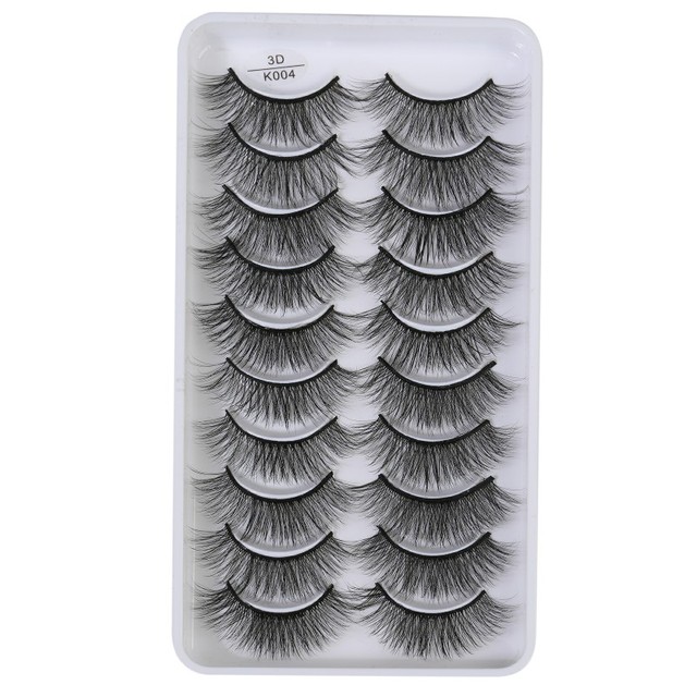 QUXINHAO wholesale 10 pairs lashes eyelashes cilios 3d mink lashes mink eyelashes wholesale false eyelashes maquiagem