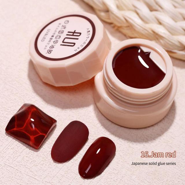 30 Solid Colors Nail Polish Painting Gel Super Texture Pure Color Full Coverage DIY Nail Art Designs Gel Nail Art Gel TSLM1