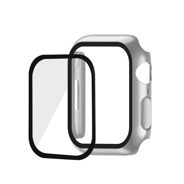 Case With Screen Protector For Apple Watch Series 7 45mm 41mm Hard PC Full Face Protector Bumper Cover Case For iWatch 7 45mm Series