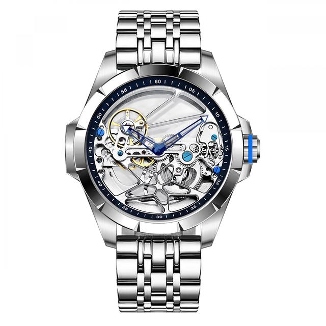 Genuine Tourbillon Watches Men Mechanical Watch Fully Automatic Luxury Brands Luminous Waterproof Men's Watch Fashion Reloj Hombre