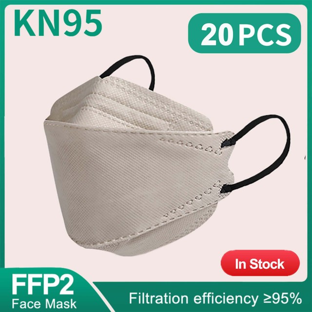 10-100 قطعة الاطفال الكورية Morandi KN95 Maske المتاح قناع الوجه الاسود الأطفال FPP2 أقنعة FFP2 Mascarillas niños Masque Enfant FP2