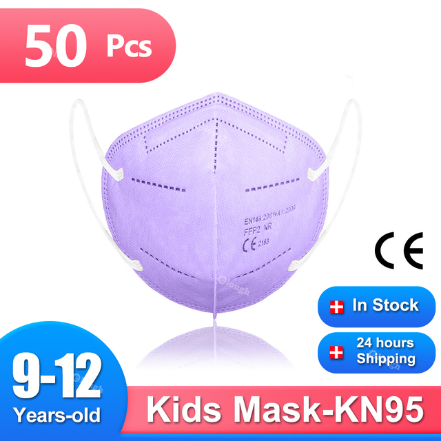 Mascarillas FPP2 Niños FFP2 Mascarillas FPP2 9-12 Years Old Kids Mask Similar Baby Morgues Masks 5 Layer CE ffp2tool KN95 FFP 2 Mask