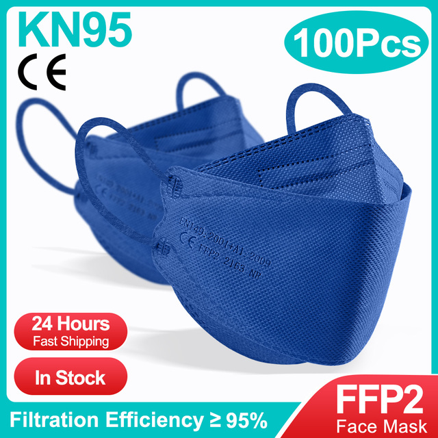 10-100pcs Korean Fish KN95 Maske FFP2 Mascarillas FPP2 Approved Health Protective Face Mask Respirator Mouth Masks ffp2fan CE