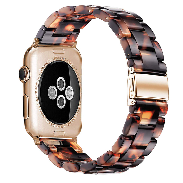 resin watches for apple watch 7 6 5 band 44mm iwatch 42mm series 4 3 2 wrist strap accessories loop 40mm replacement bracelet