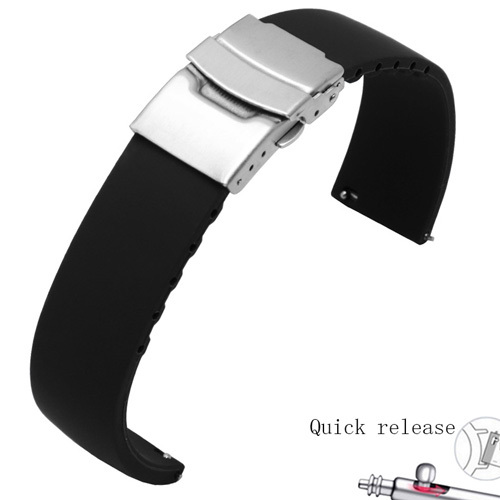 Waterproof silicone watchabnd 20mm 22mm black white red bracelet for Amazfit 2S GTS outdoor silicone strap quick release