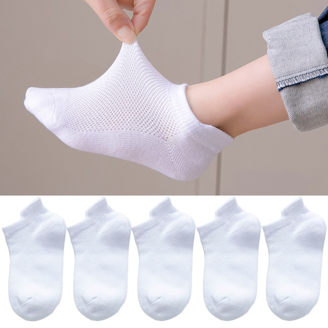 Soft Cotton Children Socks Cute Cartoon Casual Boys Socks Thin Mesh Summer 5pairs/lot Kids Socks Sport Baby Boy Socks 1-12 Years